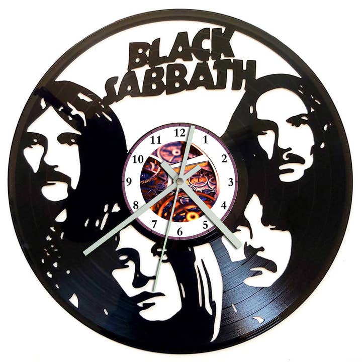 Vinyl Record Clock - Black Sabbath for wholesale by Broken Record