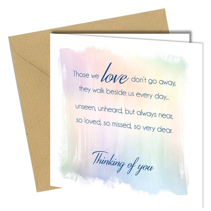 Close to the Bone Greeting Cards and Gifts – wholesale Thinking of you card – #1488 Always Near