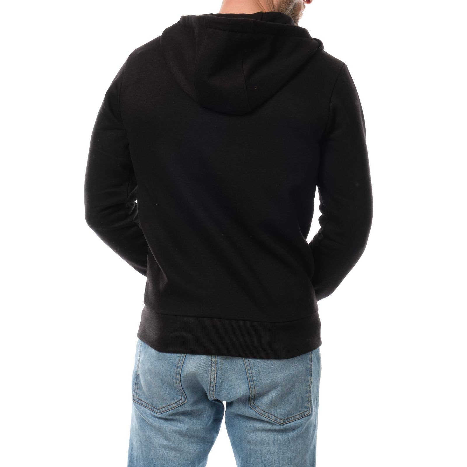BLACK BEIGE Men's hooded cardigan with fleece sweatshirt for wholesale on Faire2
