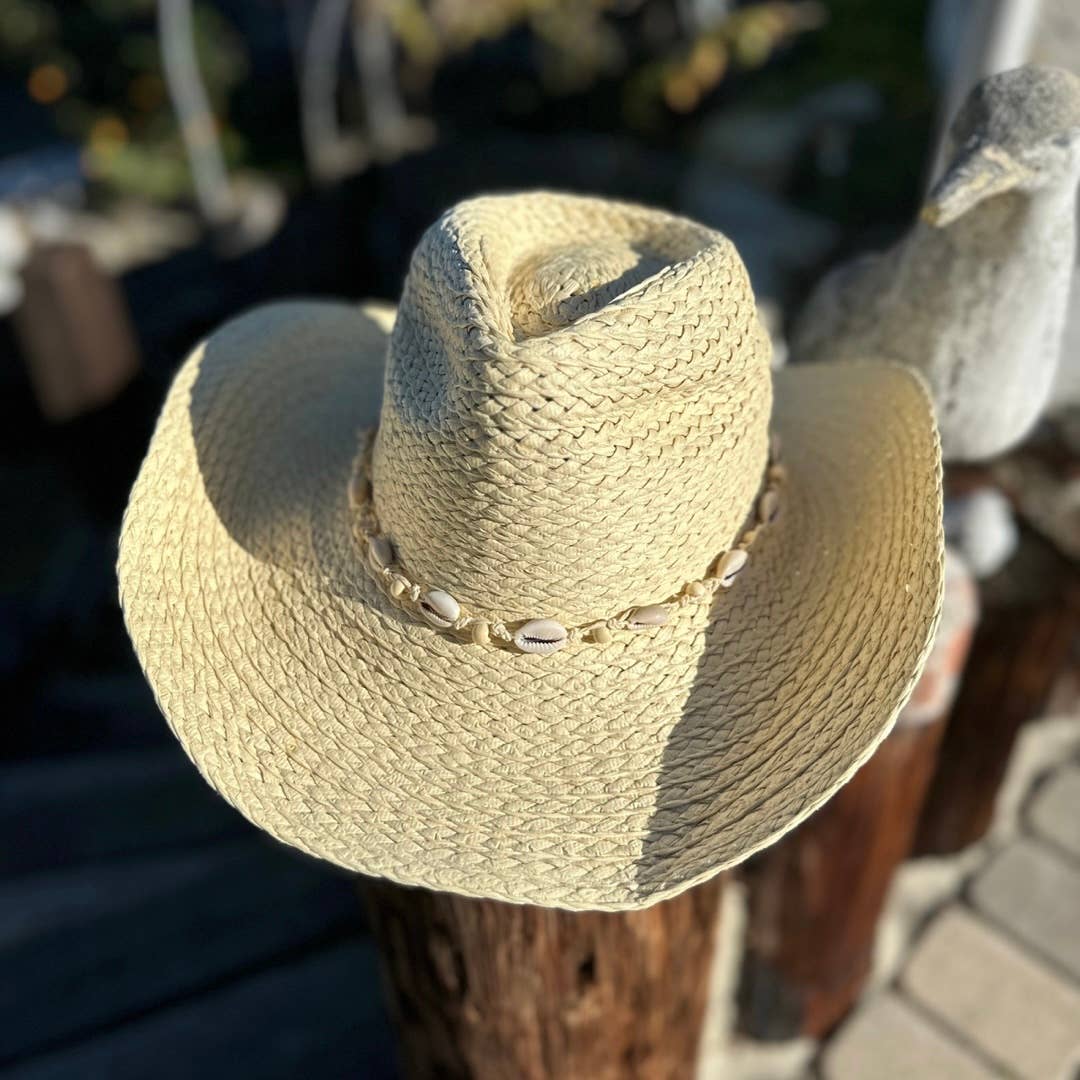 Queens INC - Wholesale Straw Hat - Women's - Hand woven straw cowboy cowboy hat 3