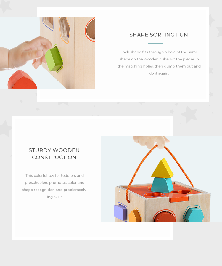 VIGOR - Wholesale Wood Toy - Kids - Classic learning toys shapes puzzle wooden educational toy7