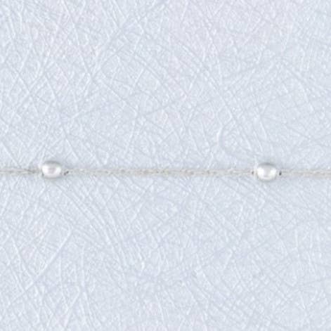 Spaced Silver Balls chain necklace, 30 inch for wholesale by S&A Fashions