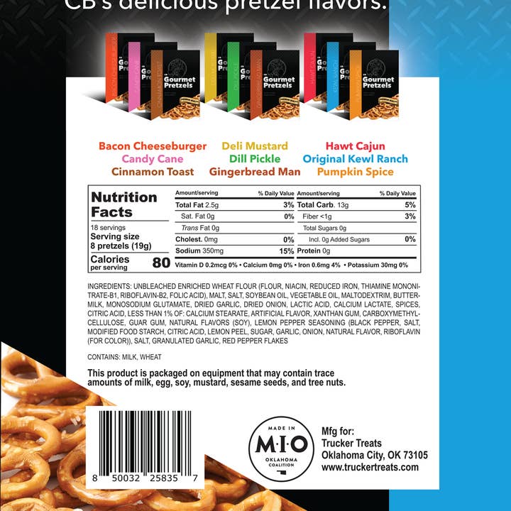 Trucker Treats - Wholesale Pretzels - CB Black Label Kewl Ranch 5.3oz
