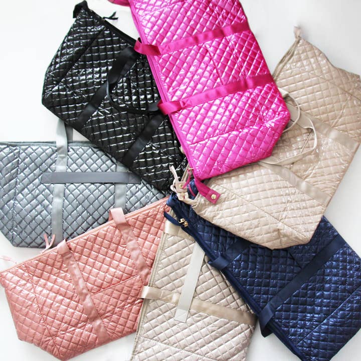 Lemonbella - Wholesale Weekender Bag - Women's - The Debra Diamond Weekender Vibrant Fuschia