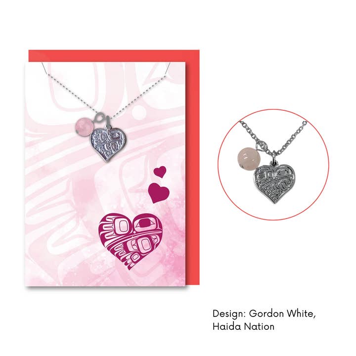 Healing Necklace w/Contemporary Indigenous Design for wholesale by Made By Humans || Light Codes Studio