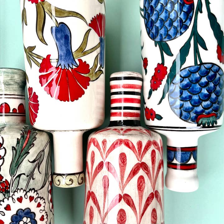 garrafa de óleo de cerâmica iznik por atacado de Melek&Maya