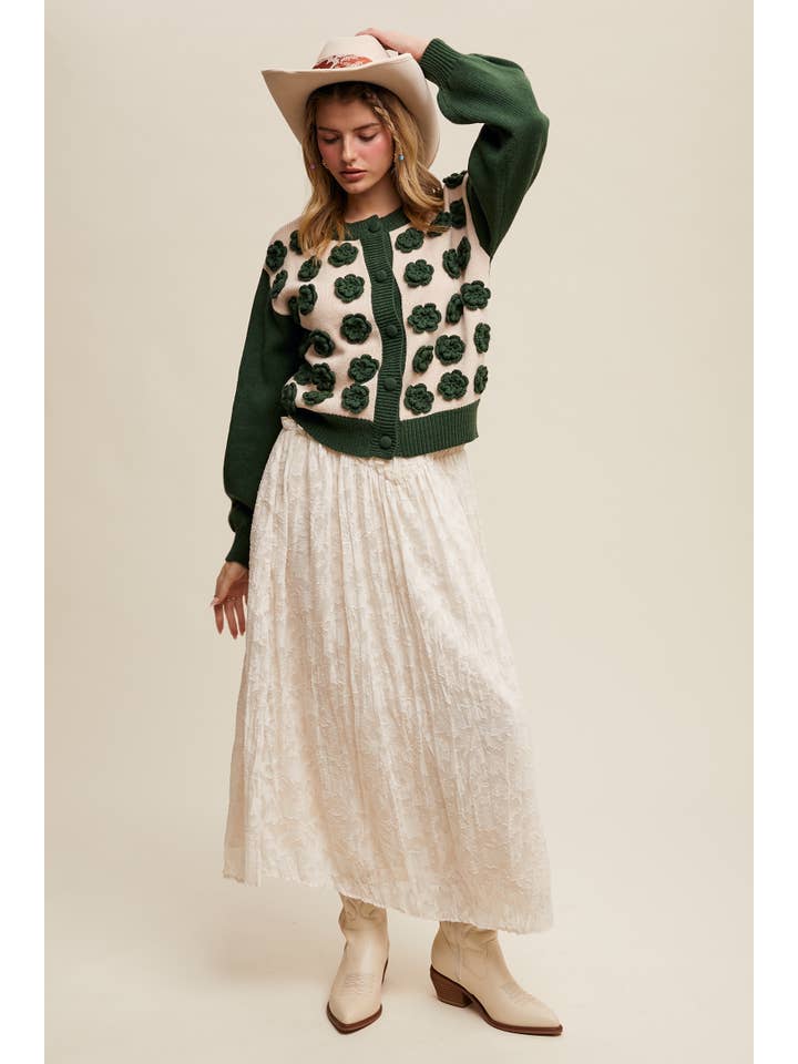 Listicle – wholesale Cardigan – Women’s – Handmade Rose Applique Knit Cardigan LSW0972 (Copy)30