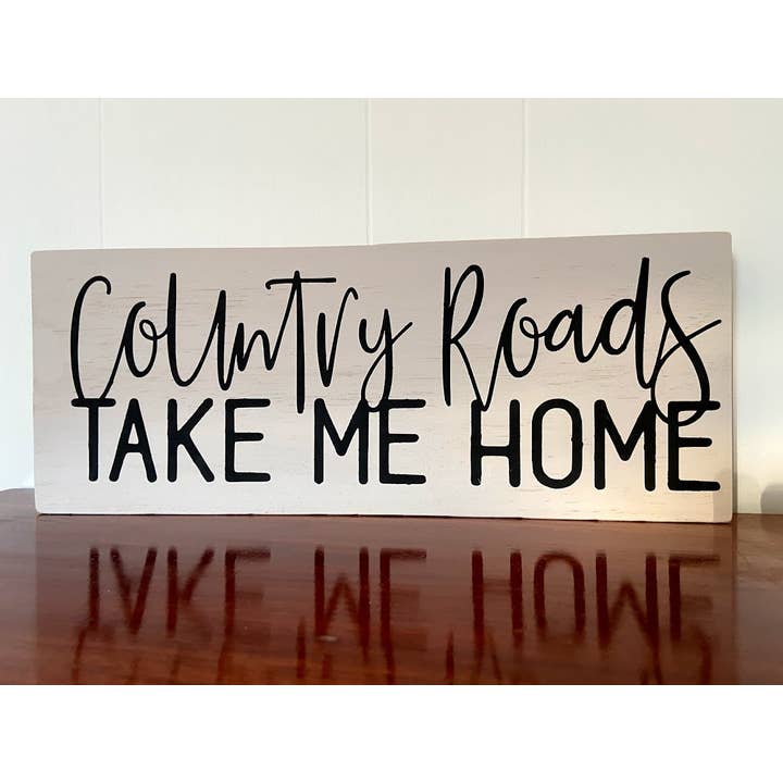 Panneau Country Roads pour la vente par Honey Bee farm design