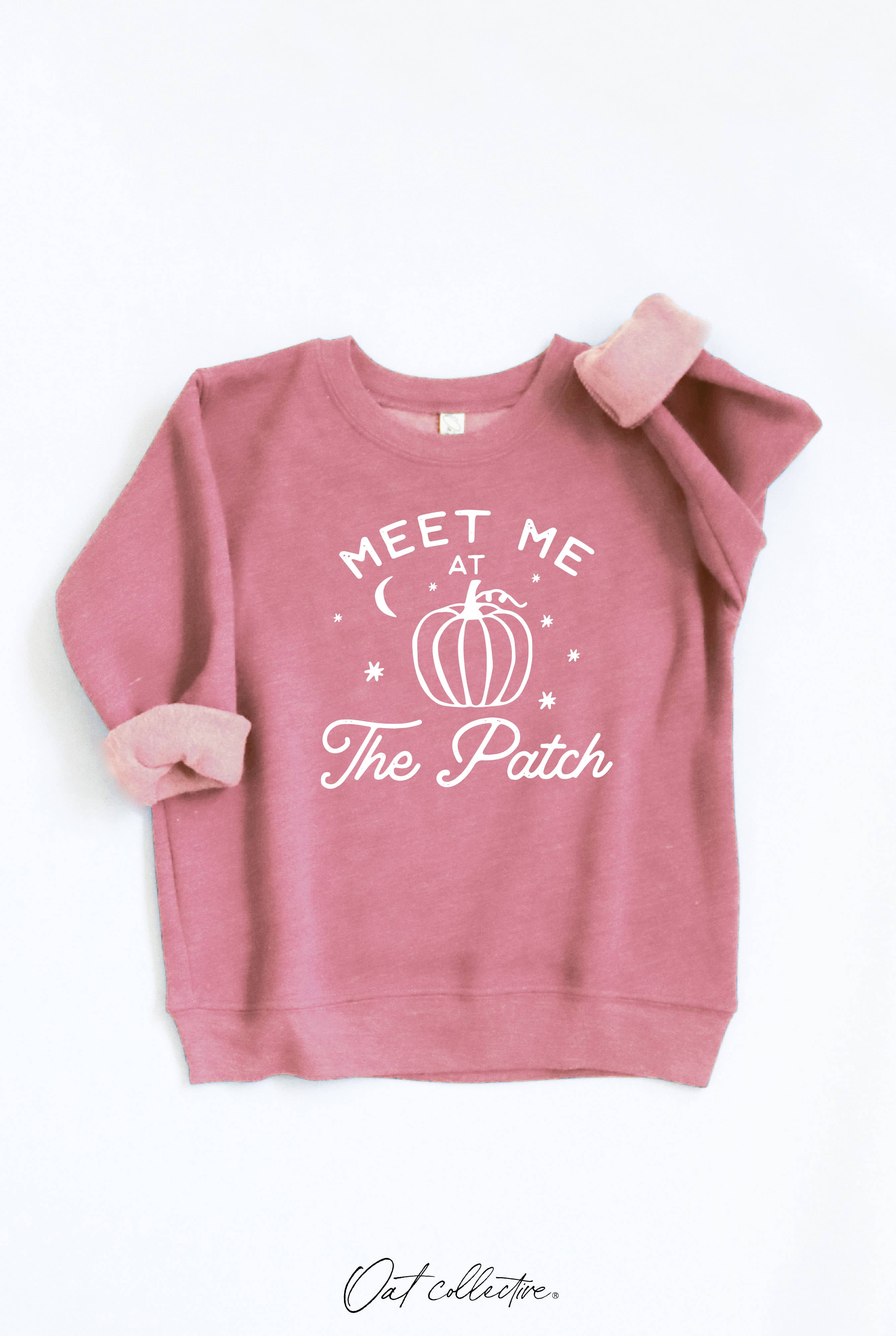 OAT COLLECTIVE - Wholesale Sweatshirt - Kinderen - MEET ME AT THE PATCH Sweatshirt met grafische print voor peuters, uniseks10