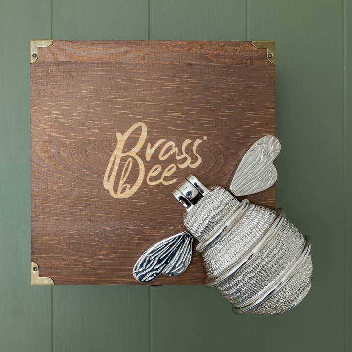 Brass bee – wholesale Knopp/Handtag – ANDRENA Massiv Mässing Queen Bee dörrknackare - Premium Storlek