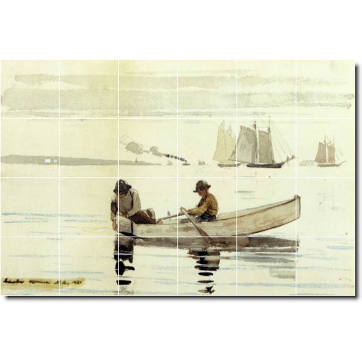 Carrelage mural en céramique Waterfront PT04354 pour la vente par Picture-Tiles.com