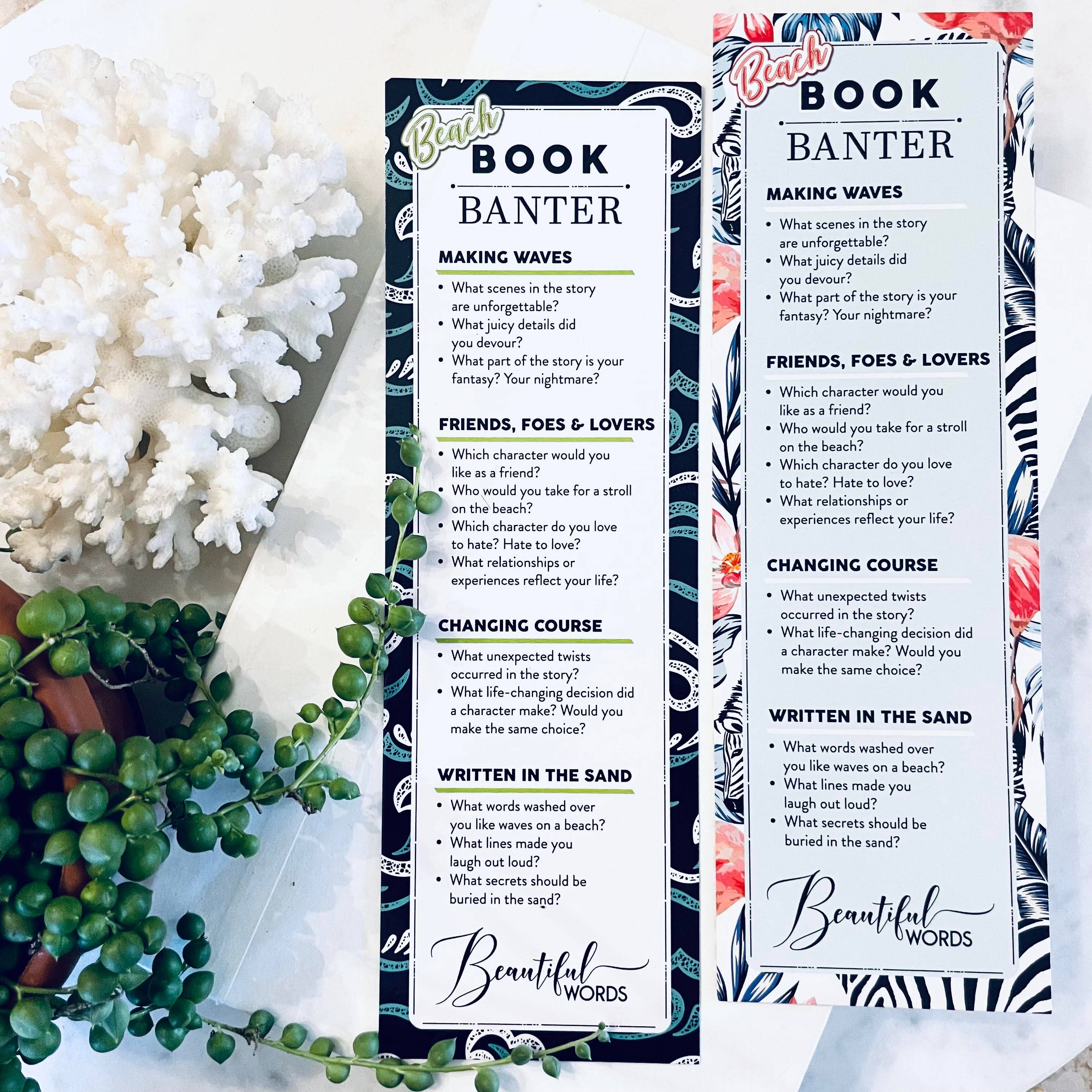 Beautiful Words - Wholesale Bookmark - Beach Book Banter Bookmark5