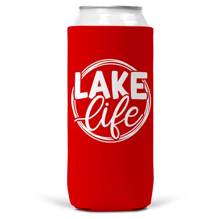 Wi-Wear - Wholesale Drink Huggers & Koozies - Lake Life SLIM CAN Coozie / Koozie for 12 Oz Slim Can5