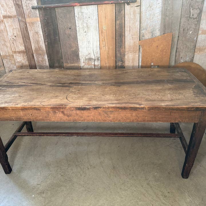 Antique French Country Two Plank Elm Dining Table for wholesale by belvoir