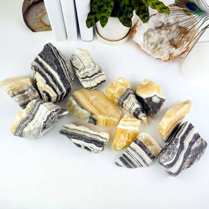 Rock Paradise - Wholesale Spiritual Stone/Crystal - Crystal Mexican Onyx Rough Stone - 5Kilo Bag (BLKBIN-08)