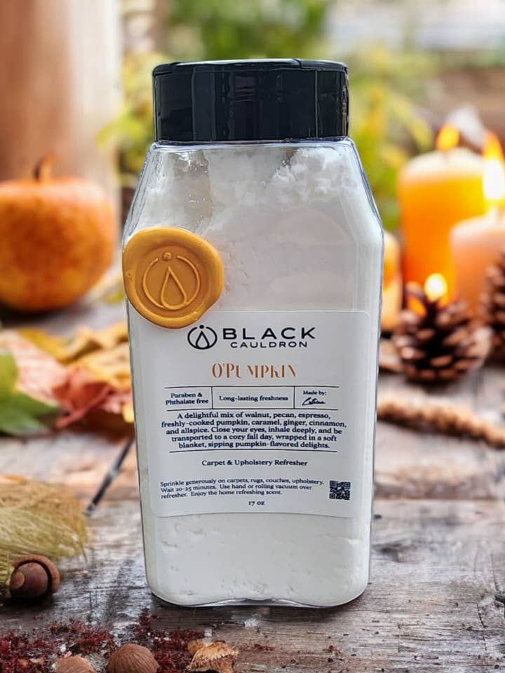 O'Pumpkin Auffrischung für Teppiche und Polster für den Großhandel von Black Cauldron Soap Co.