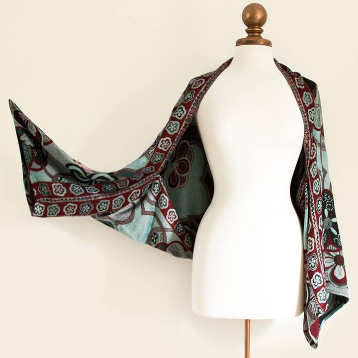 The Posh’mina - Wholesale Scarf - Women's - Bella Blossom Sleeved1