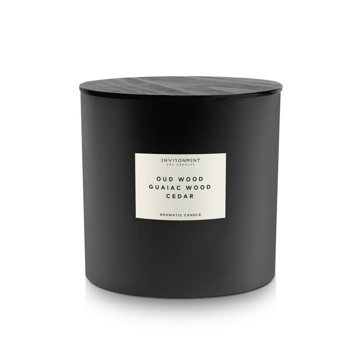 ENVIRONMENT - Wholesale Jar/Filled Candle - 55oz Inspired by Tom Ford® Candle Oud Wood | Guaiac Wood | C
