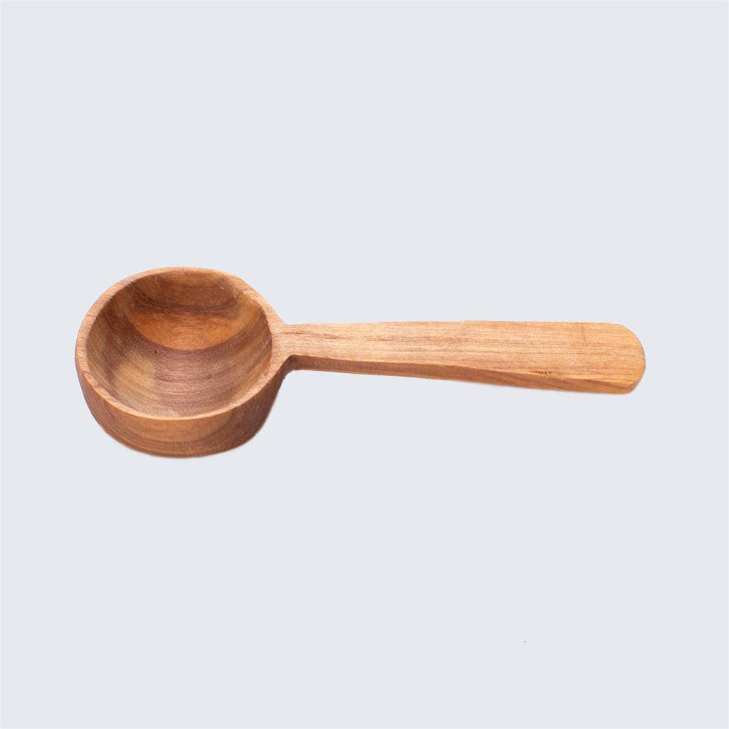 AARVEN - Wholesale Measuring spoon - Olive Wood Flat Based Coffee Spoon1