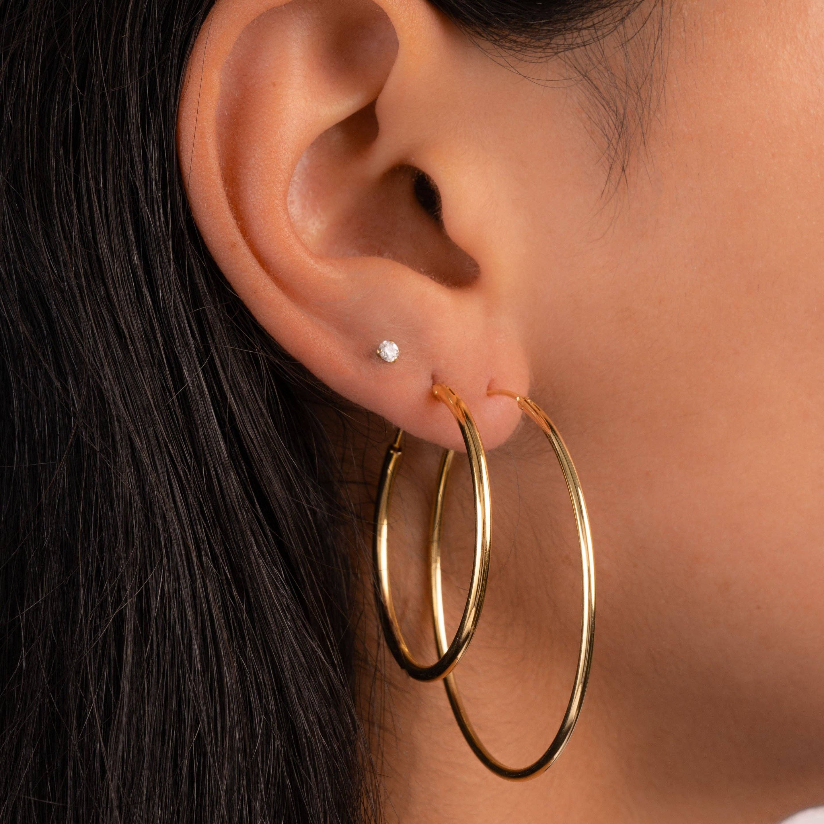 Sami Jewels - Venta al por mayor Pendientes de aro - Aros Infinity de 32 mm2