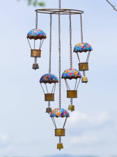 Floral Hot Air Balloon Circle Mobile for wholesale by Ancient Graffiti