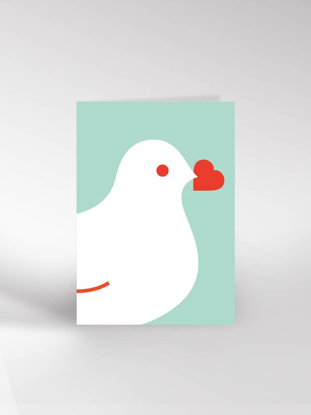 Tarjeta de Amor Contemporáneo 158 Palomas Papel Ecológico para venta al por mayor de Dicky Bird