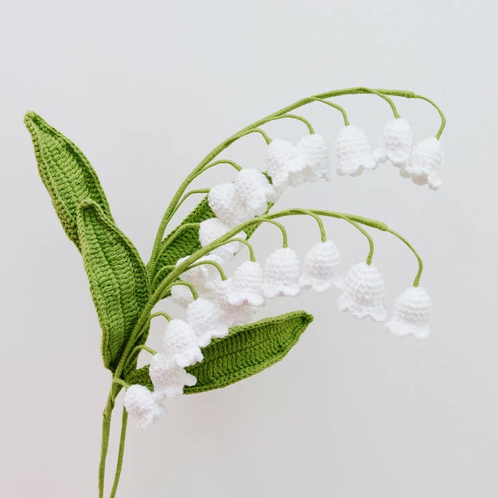 Flor de Croché Feita à Mão - Lírio-do-vale por atacado de The Way to You