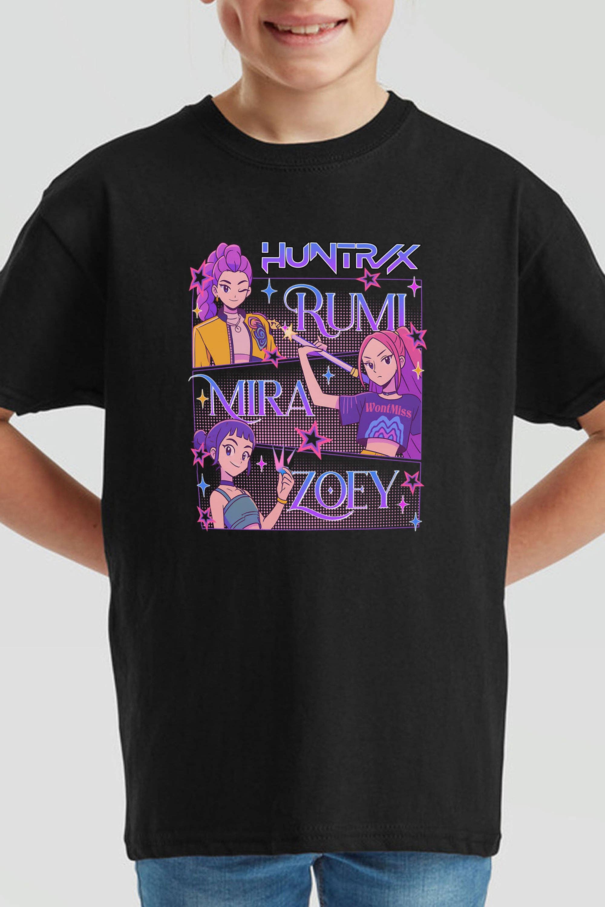 Missi Clothing – wholesale Screen-printed t-shirt – Kids – Kids Huntrix Girl Squad Printed T-Shirt12