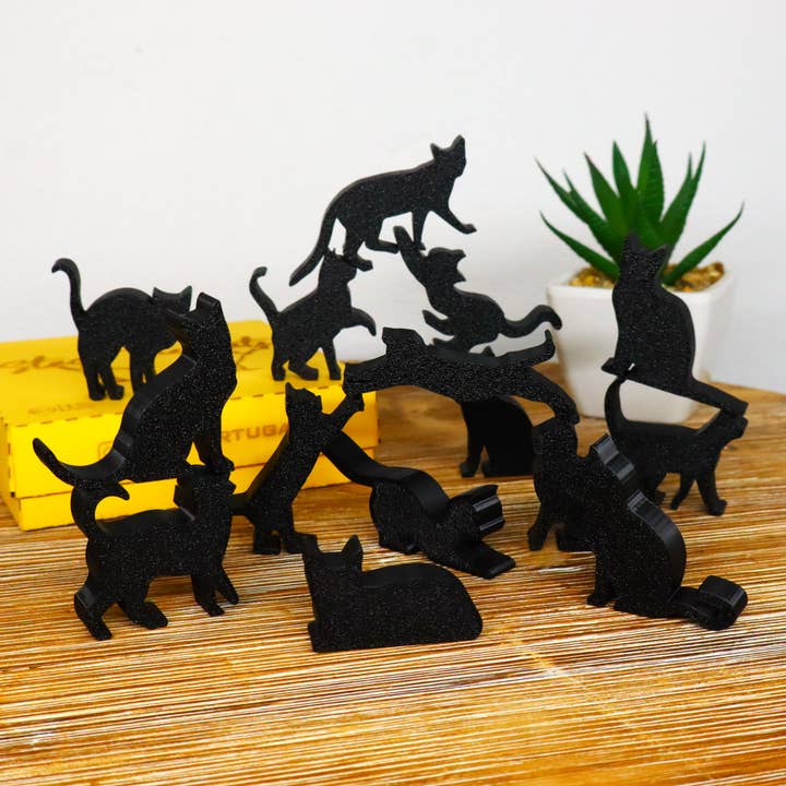 Stack the Cats Game, Cat Balancing Toy, Pet Table Puzzle for wholesale by Herbs&Belles