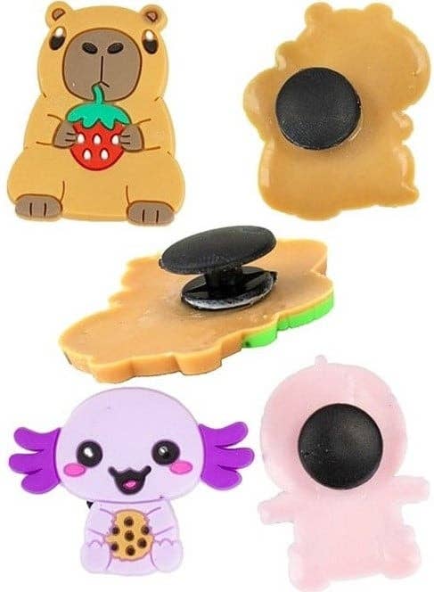 KIDDY-MOOV – Acessórios de calçado - Crianças e bebés por atacado – Conjunto de 6 enfeites para sapatos Kawaii Kuties11