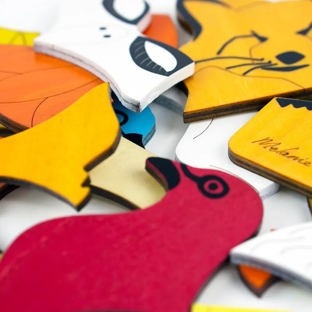 Springbok Puzzle - Wholesale Puzzle - Kids - Day & Night 45 Piece Wood Layered Children's Puzzle3