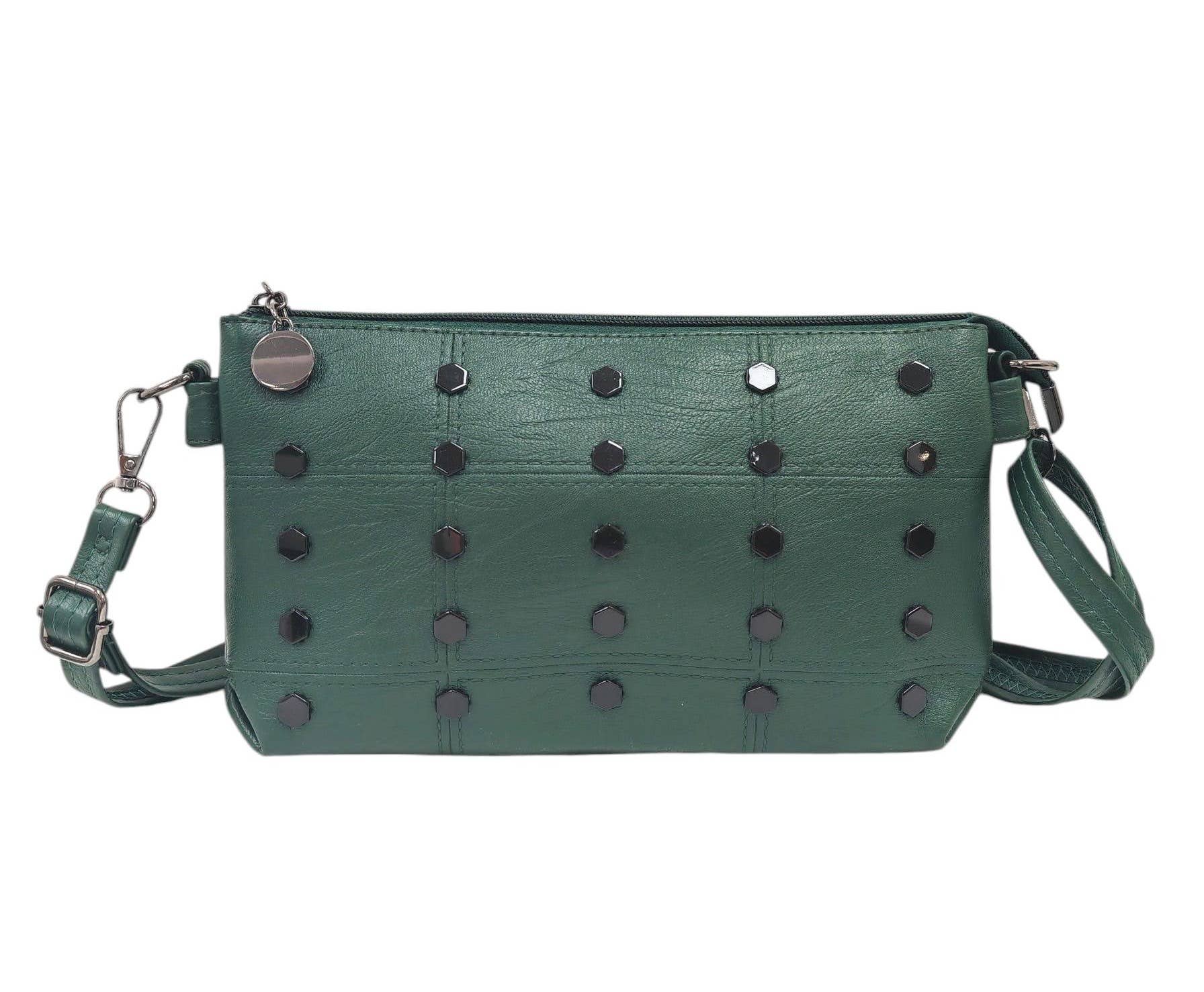 Superbia - Wholesale Crossbody Bag - Women's - Soft Pu Studs 2 Compartment Cross Body Bag Shoulder Bag8