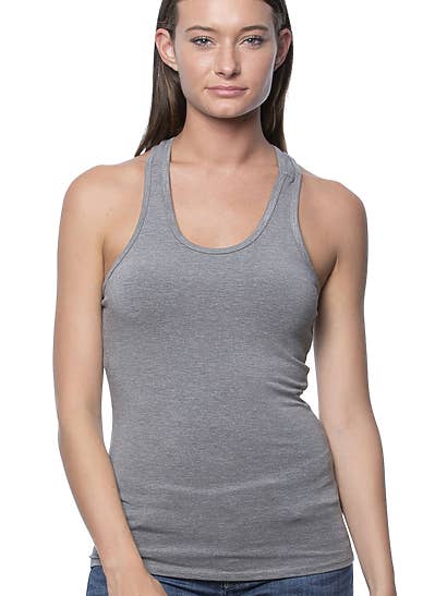 Viscose Bamboo Organic Combed Spandex Racer Tank for wholesale by Royal Apparel