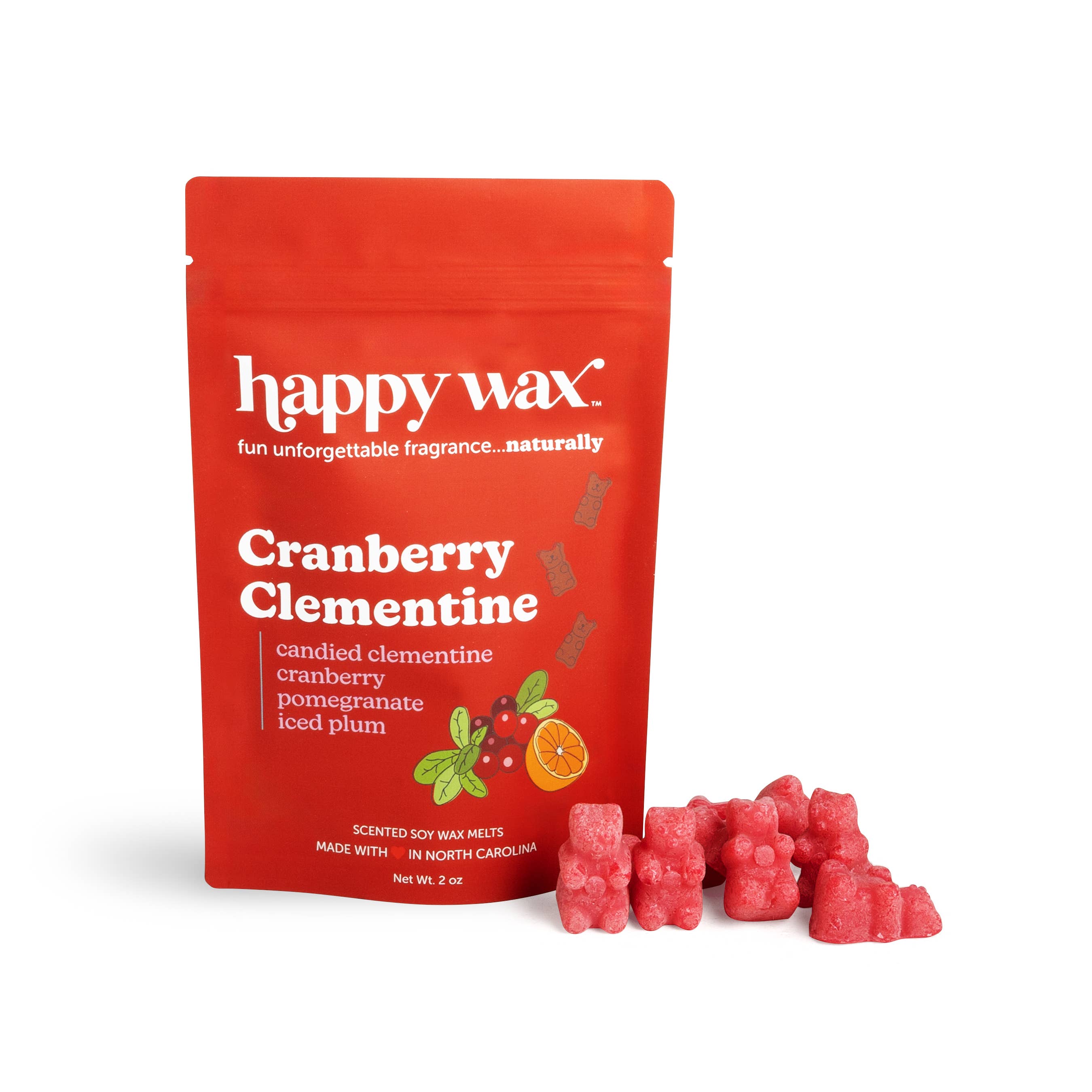 Happy Wax - Wholesale Wax Melt - Cranberry Clementine Wax Melts - Sample Pouch (2 oz)0