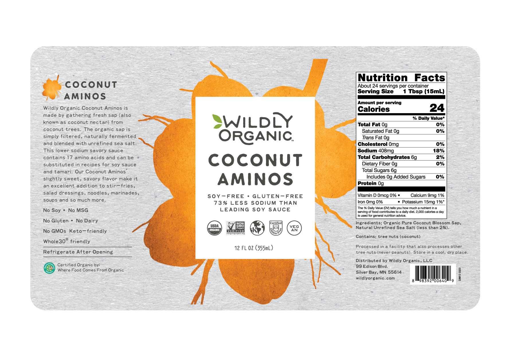 Wildly Organic - Wholesale Sauce - Organic Coconut Aminos1