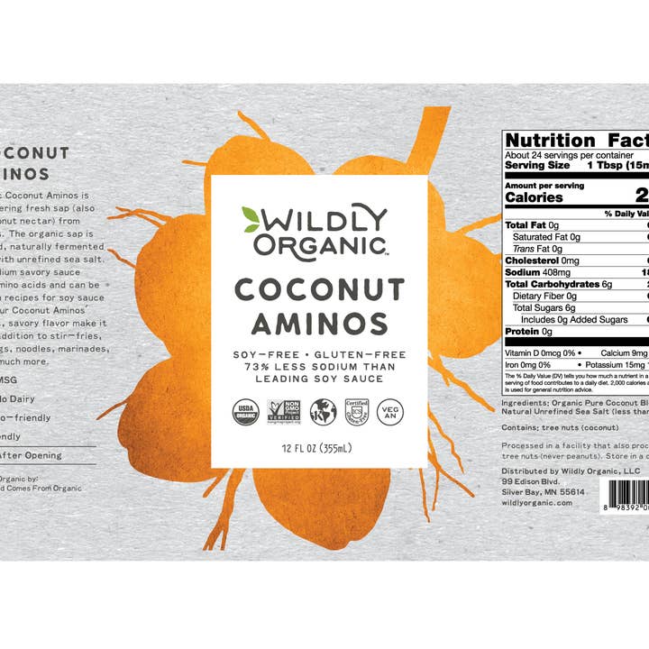 Wildly Organic - Wholesale Sauce - Organic Coconut Aminos1