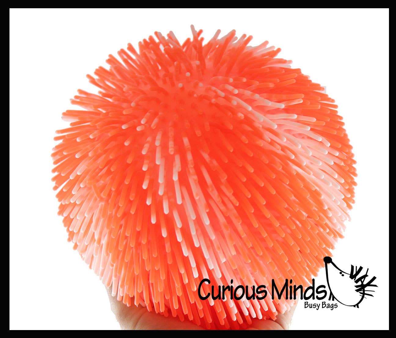 Curious Minds Toys - Vente Fidget/jouet anti-stress – enfant - Boule à capuche Jumbo à 11 rayures multicolores Tie Dye Swirl de 8 po -10