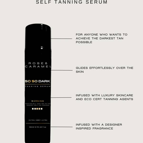 Rose & Caramel – wholesale Brun-utan-sol – Så Så Mörk Brun-utan-sol Serum