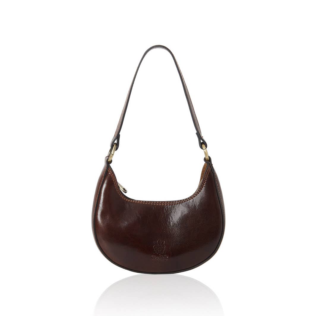 MONTTE DI JINNE – Engroshandel Skuldertaske – til kvinder – Lille italiensk skuldertaske i ægte vegetabilsk garvet læder6