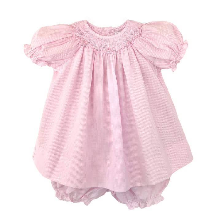 Petit Ami & Zubels - Wholesale Dress - Baby - Bishop Zig-Zag Smocked Dress
