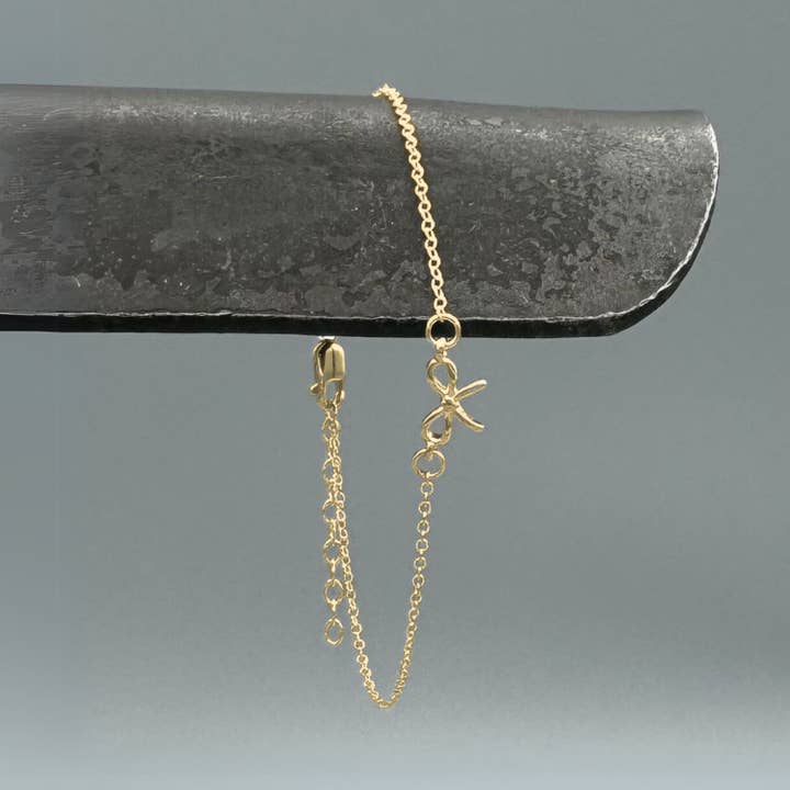 Mini Bow Bracelet for wholesale by Something Silver