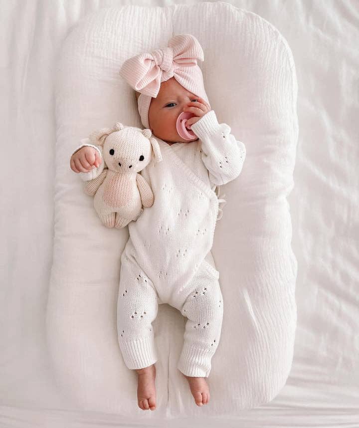 Petite + Co - Vente Barboteuse – bébé - BARBOTEUSE POINTELLE | MILK2