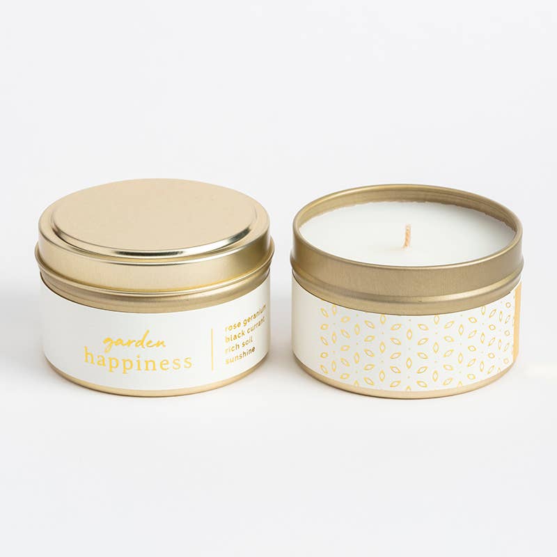 Prosperity Candle - Venta al por mayor Vela aromática de viaje - Set de Velas de Viaje de Felicidad en Lata - Hecho a Mano0