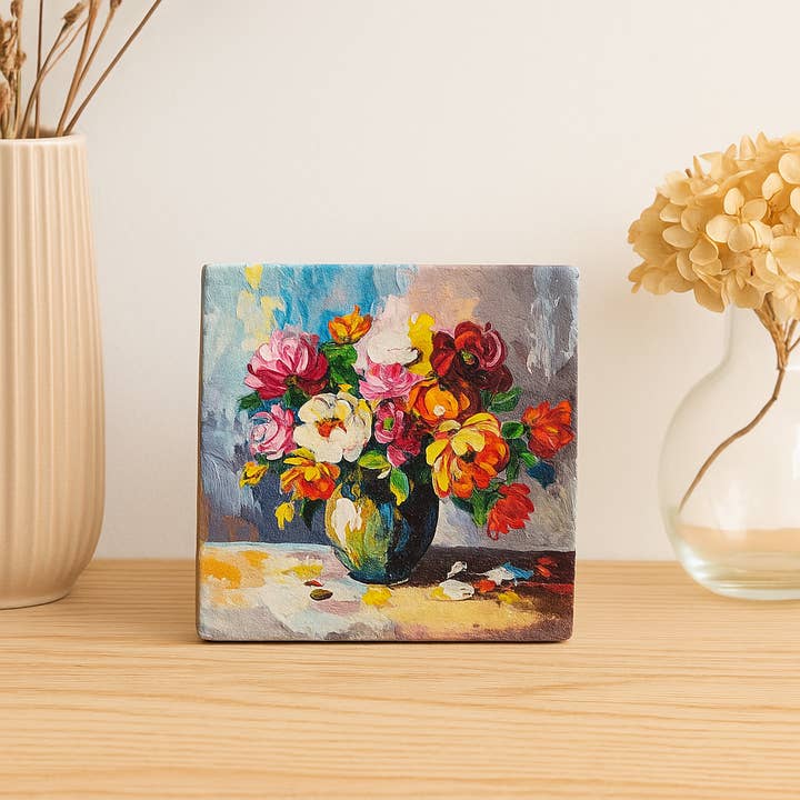 Artige BV - Wholesale Sculpture - Bloemen in vaas - natuursteen tegel2