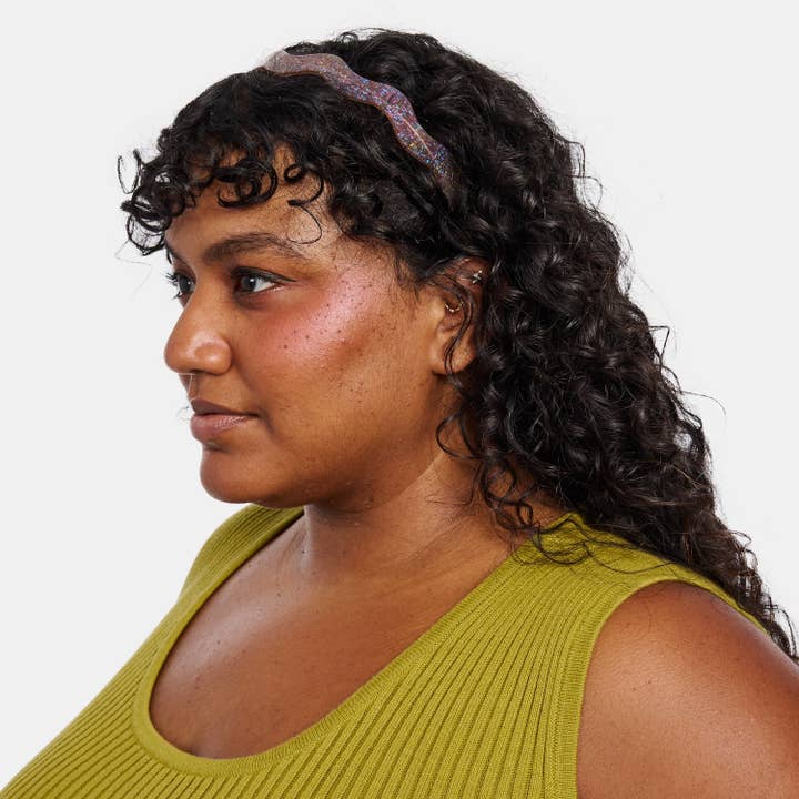CHUNKS - Wholesale Fashion Headband - Women's - Wavy Headband in Hazel Sparkle