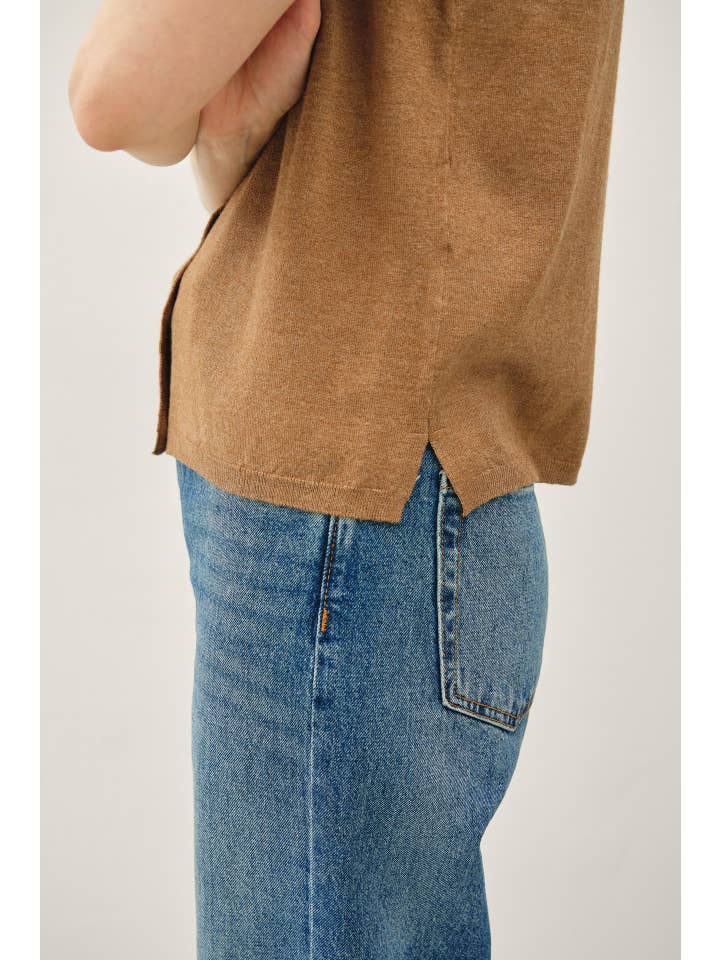 Be Cool - Wholesale Sweater Vest - Women's - BOXY CUT BUTTON UP V-NECK SWEATER VEST 19