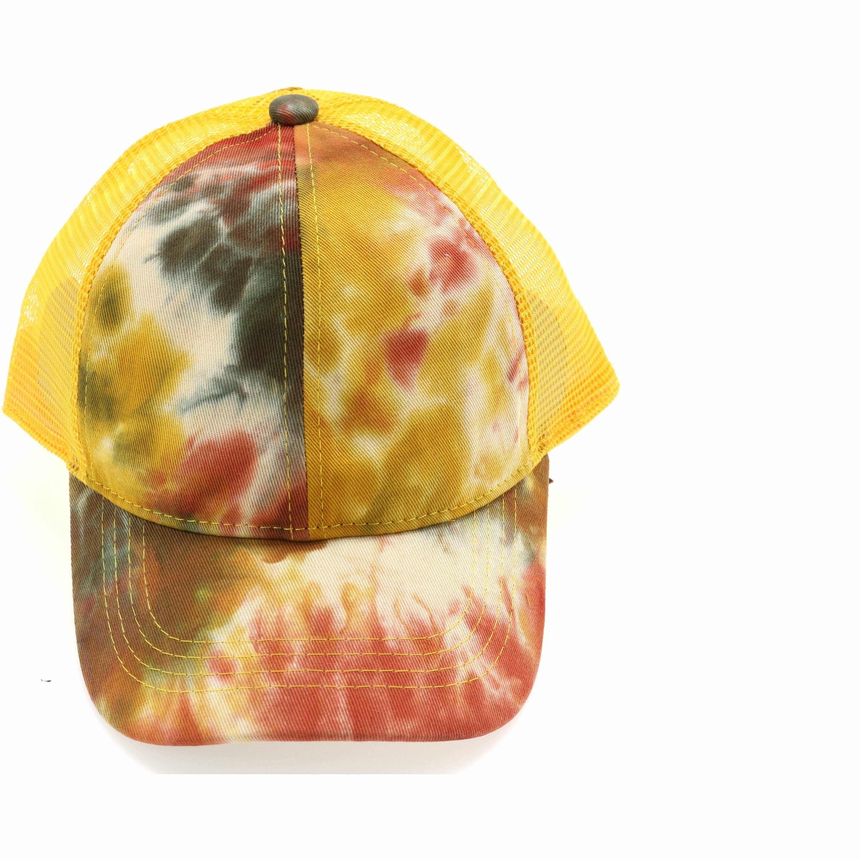 C.C Beanie – wholesale Ponytail cap – Women’s – Tie Dye High Ponytail Mesh Back CC Ball Cap BT21640