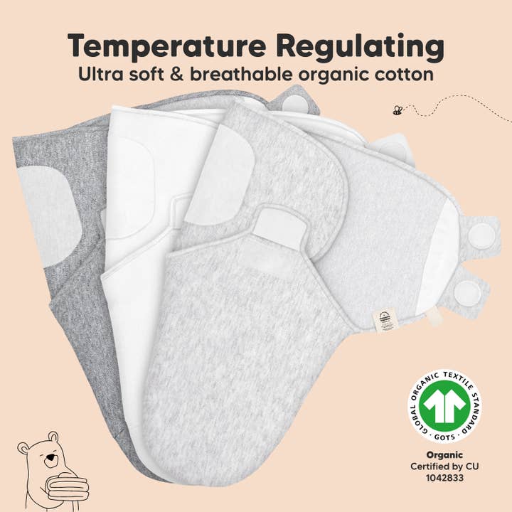 Cloud 3pk Soothe Baby Swaddles 0-3 Months, Sleep Sack for Newborns for wholesale on Faire