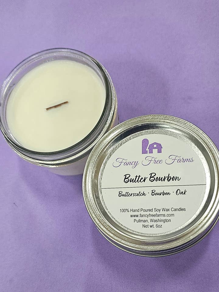 Vela de mantequilla, bourbon y soja para venta al por mayor de Fancy Free Farms