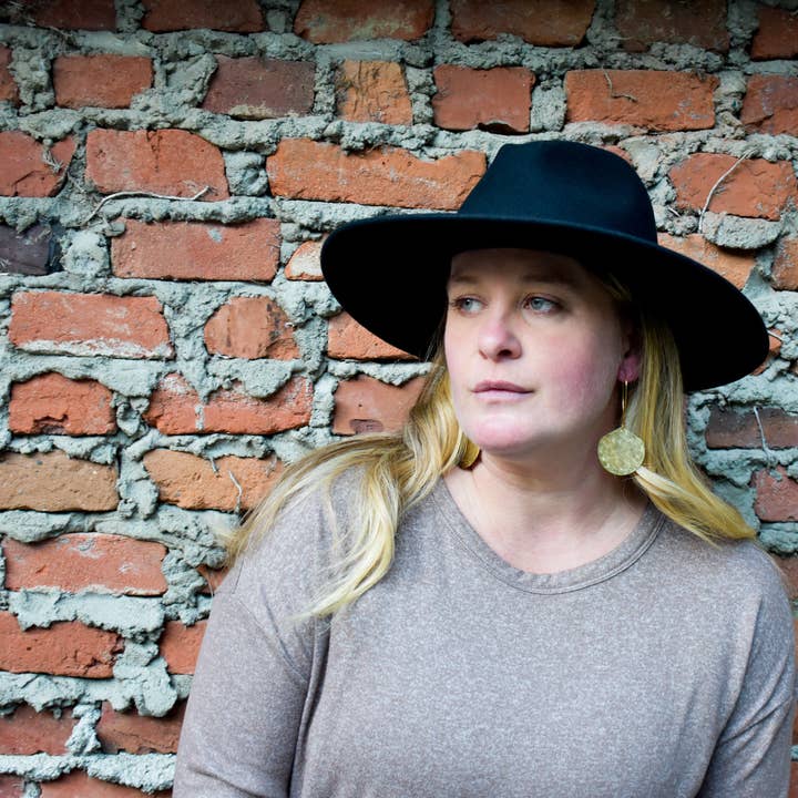 Cascadia Jewlery - Wholesale Dangle Earrings - Moon Drop Earrings - Brass4